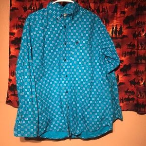 Men’s medium Ariat rodeo button up